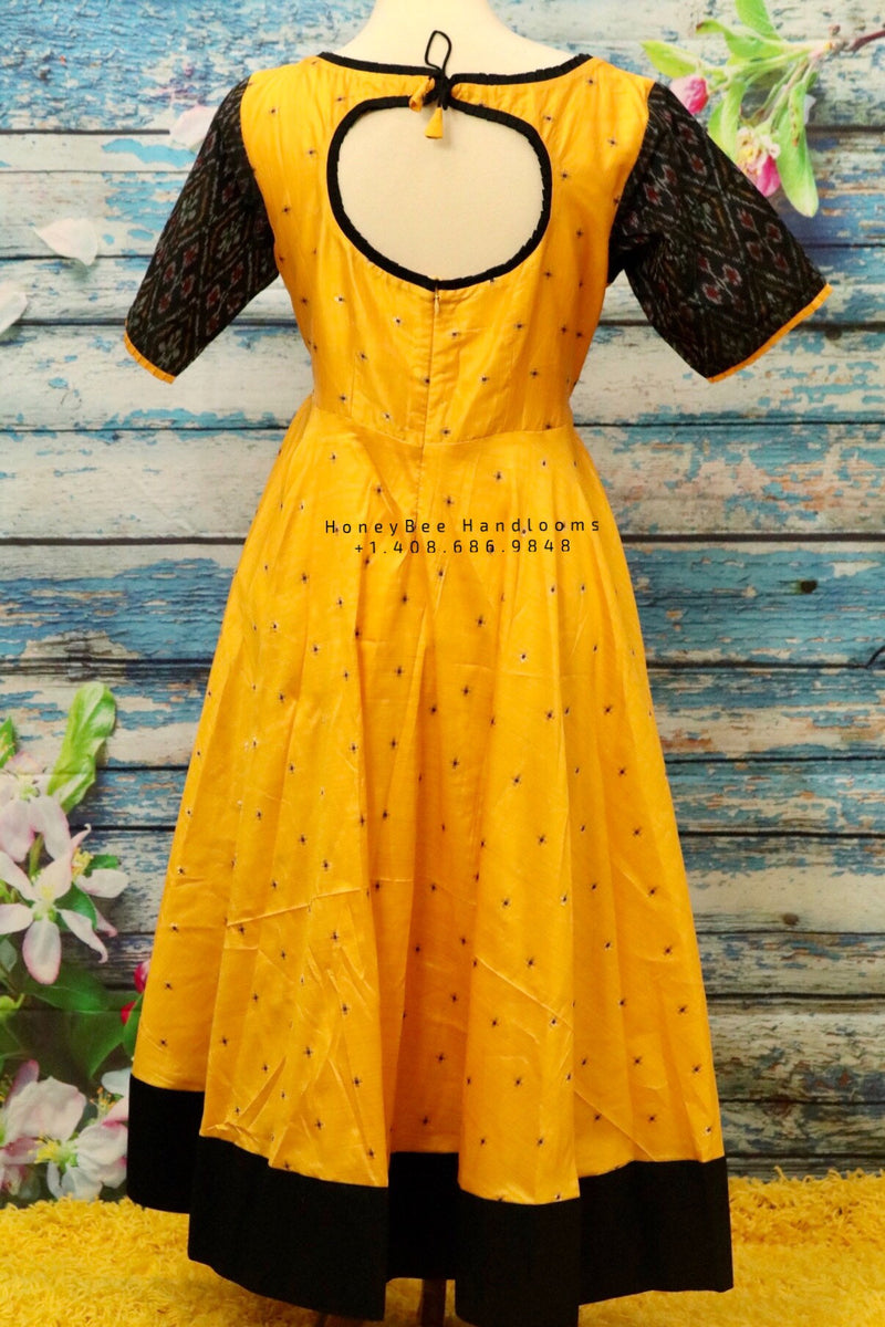 Ikkat on sale frock designs