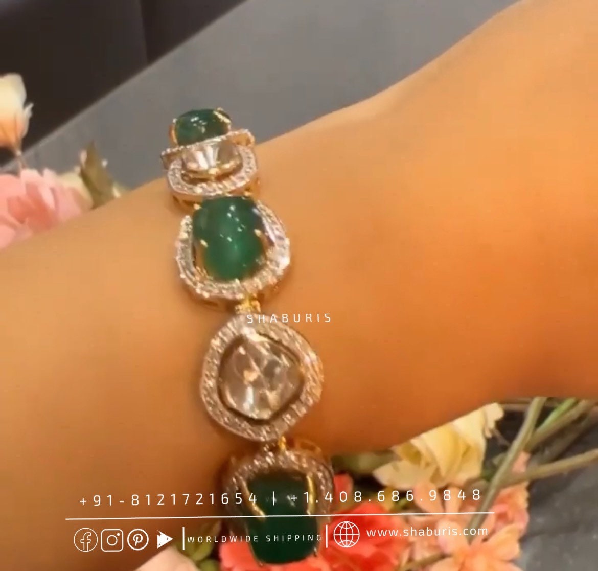 Emerald hot sale jade bracelet