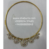 Kante Diamond necklace wedding jewelry silver necklace 925 silver with 22k gold plated - SHABURIS