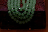 Emeralds melon Bead Necklace SHABURIS
