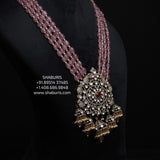 Polki necklace diamond necklace 925 silver with 22k gold plated- SHABURIS