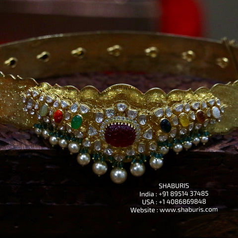 Diamond Vaddanam,South Indian Jewelry,Vaddanam,Kids Vaddanam,hip chain,diamond vaddanam,pure Silver indian jewelry - SHABURIS