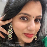 Indian Jewellery Designs,South Indian Jewellery,South Indian Jewelry,Chandlier Earrings,latest indian jewellery Designs - NIHIRA-SHABURIS