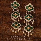 Indian Jewellery Designs,South Indian Jewellery,South Indian Jewelry,Chandlier Earrings,latest indian jewellery Designs - NIHIRA-SHABURIS