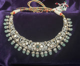 Victorian necklace Pure Silver jewelry Indian diamond Necklace silver jewelry -SHABURIS