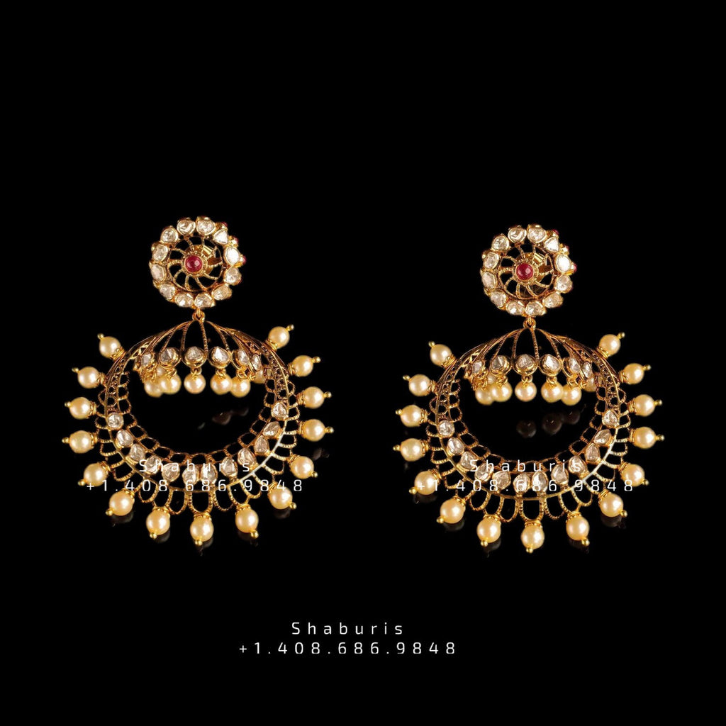 Pin by Priyanka on Gold Earrings | Gold earrings designs, Chand bali  earrings gold, Pure gold jewellery