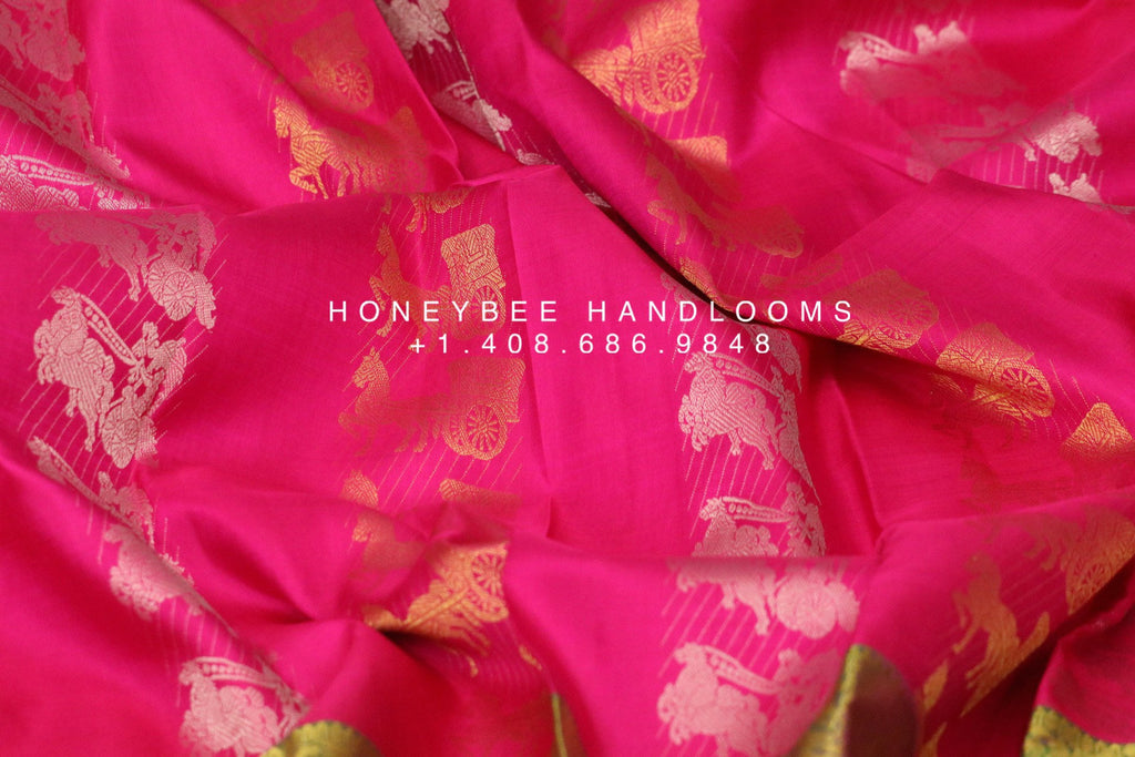 Semi silk low budget cost effective saree – www.vannamayil.com