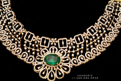 Diamond necklace,Pure silver polki choker Indian necklace ,maang tikka sabyasachi jewelry inspired Shaburis