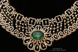 Diamond necklace,Pure silver polki choker Indian necklace ,maang tikka sabyasachi jewelry inspired Shaburis