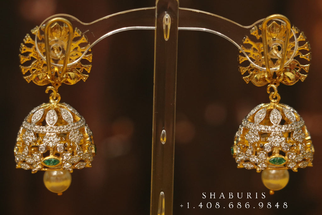 Sparkling Fashion: Gold Jhumka Earring designs latest 2019/ Gold buttalu | Gold  earrings designs, Gold bridal jewellery sets, Gold earrings indian