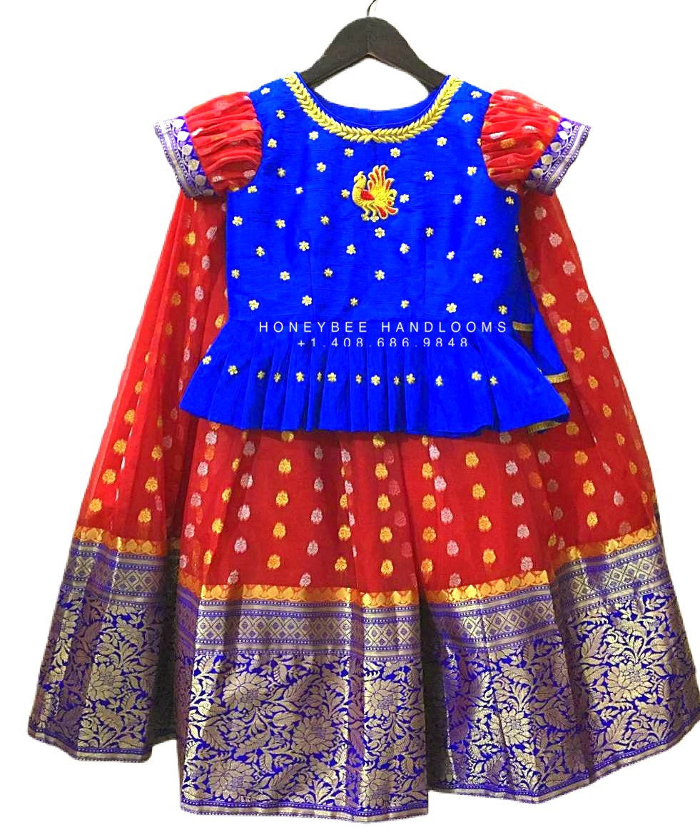 Chinna handstamped pillala frock