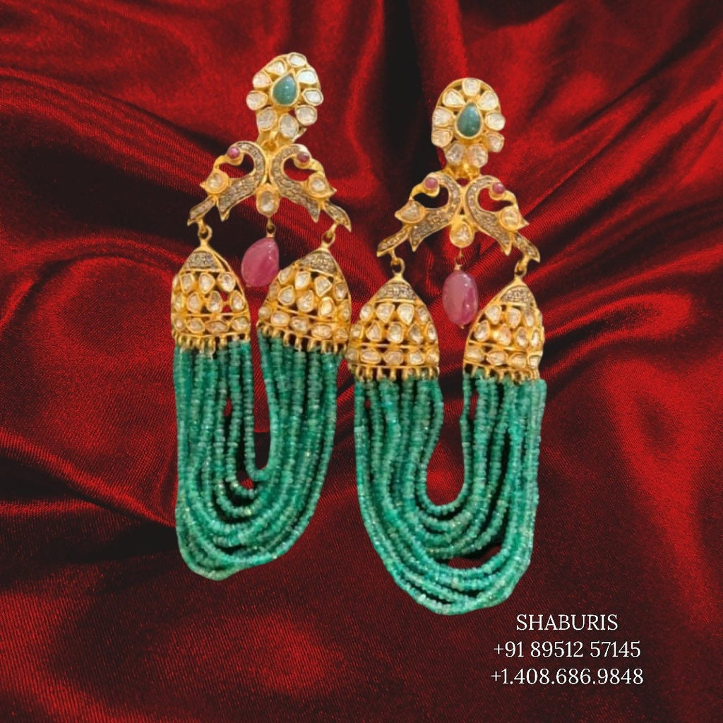 Buy Brown Gold Plated Jasper Mojave Tassel Earrings Online at Jaypore.com