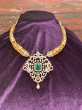 Detatchable diamond kante ,South Indian Jewellery,South Indian Jewelry,Kante Necklace,silver jewelry Designs - NIHIRA-SHABURIS