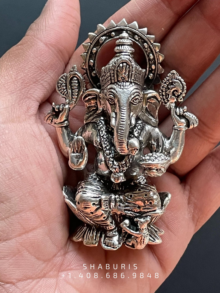 Sterling Silver Lord Ganesha Ring | Exotic India Art