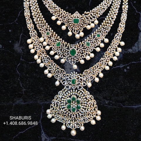 Diamond necklace,Pure silver polki choker Indian necklace ,maang tikka sabyasachi jewelry inspired Shaburis