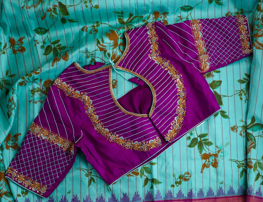 Handloom Dola Silk Lilac Purple Saree – Sunasa