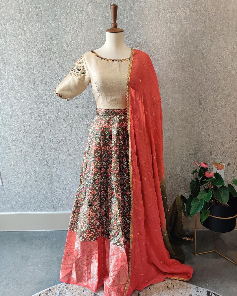 Buy Half Saree Narayan Pet / Langa Voni / Lehanga/ Party Wear / Saree  Online in India - Etsy