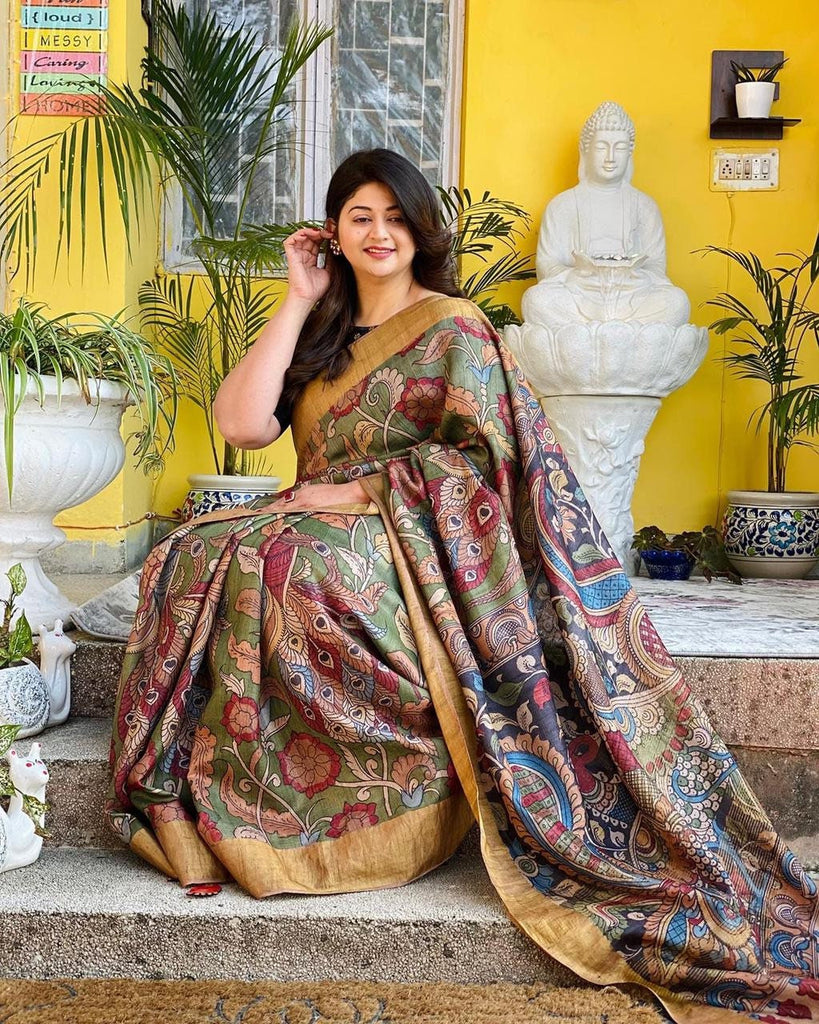 Original Designer Kalamkari Sarees Online Shopping At Best Prices – Sunasa