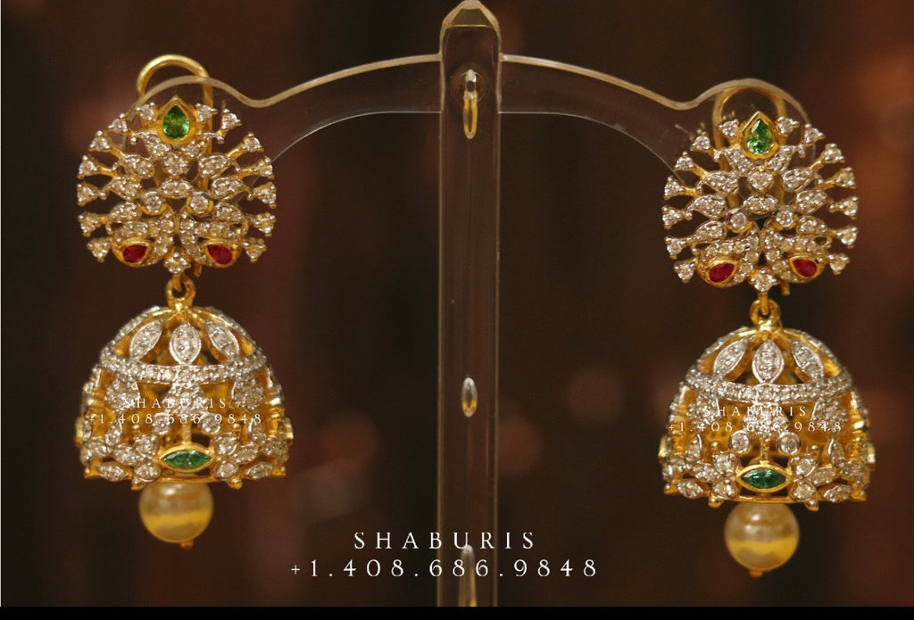 Gold Jhumka Earring designs latest 2019/ Gold buttalu | Gold jewellery  design necklaces, Gold earrings designs, Jewelry design earrings